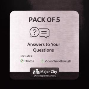 Pack of 5 Question Property Inspections in Major Cities (Regional Areas)