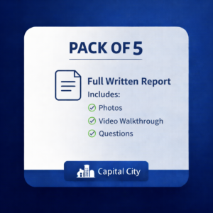 Pack of 5 Capital City Full Report Inspections