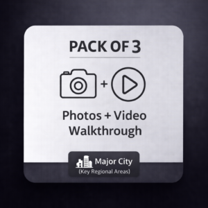 Pack of 3 Photo & Video Property Inspections in Major Cities (Regional Areas)