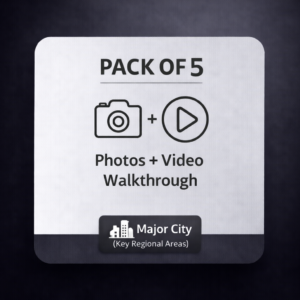 Pack of 5 Photo & Video Property Inspections in Major Cities (Regional Areas)